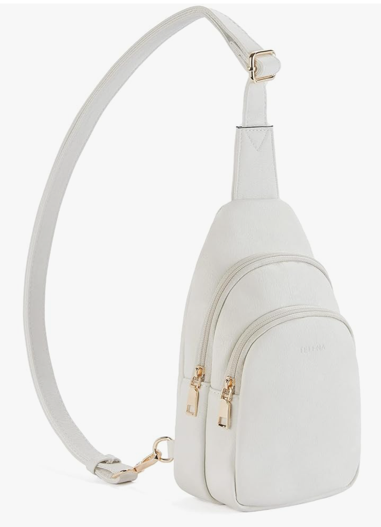 Telena Sling Bag for Women Leather Crossbody Fanny Packs Crossbody Fanny Packs Chest Bag for Women