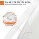MAGZO Magnetic Screen Door Fits Door Size 36 x 80 Inches White, Screen Size 38 x 81 Inches Side Opening Polyester Screen Curtain for Patio Door
