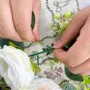 2 Pack Artificial White Rose Vines - 11.8ft Flexible Garland for Wedding Arch, Wall Vines & Table Decor | Faux Flower Vines