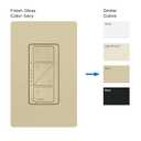 Lutron Caseta Original Smart Dimmer Switch (Lutron Smart Hub Required), for LED Lights, 150 Watt, Single-Pole/3-Way, No Neutral Required, PD-6WCL-IV, Ivory