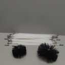 HOKLNUSE Dryer Vent Cleaner Kit Chimney Sweep Cleaning Tools Pellet Stove Cleaner Kit Air Dryer Duct Fireplace Brushes for Easy Lint Cleaning with 4" and 6" Brush Heads (Heavy Duty, 30Feet)