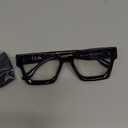 livho Oversized Eyewear Frame for Woman and Men - Rectangle Fashion Glasses for Computer, Chic Preppy Frame (*Coco Tortoise)