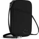 Travelkin 2-in-1 Passport Holder & Travel Organizer for Family with RFID Blocking, Multiple Passport Wallet for Men Women, Travel document holder for Credit Cards, Cash, and Electronic Essentials (1-Volcanic Black)