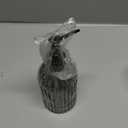 Grey Glass Soap Dispenser with Black Plastic Pump, 13.5oz Refillable Liquid Hand Soap Dispenser, Lotion Dish Soap Dispenser for Modern Home Decor, Bathroom, Kitchen Countertop, Hotel (Gray)