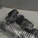 Lamosi 16 oz Disposable Coffee Cups with Lids, 50 Pack Insulated Hot Cups To Go Paper Coffee Cups with Lids and Straws, Corrugated Ripple Wall Cup for Hot Drink, Office, Coffee Bar (Black)