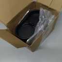 2 PCS - Stainless Steel and Glass Salt and Pepper Shaker Sets with Holder (BLACK)