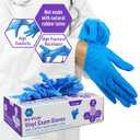 MED PRIDE Nitrile/Vinyl Blend Exam Gloves, Powder-Free, Latex-Free, Disposable, Non-Sterile, Blue, X-Large (Box of 100)