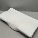 Derila Cervical Queen Size Pillow for Sleeping - Support Pillow for Side, Back, Stomach Sleepers - Contour Best Bed Pillows for Sleeping (1 Pillow | White)