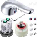 Shower Valve Repair Kit, Compatible with American Standard M962160-0020A 023529-0070A M952100-0070A, for Single Lever Pressure Balance Bath and Shower, Lever Handle with Cartridge Assembly