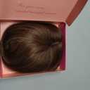 Molefi Hair Toppers for Women with Thinning Hair,18 Inch Long Layered Toppers,Add Volume Synthetic Wiglets Pieces For Women 6.5"x6.5"Large Base for Daily Use (Brown with Ash Brown Highlights)