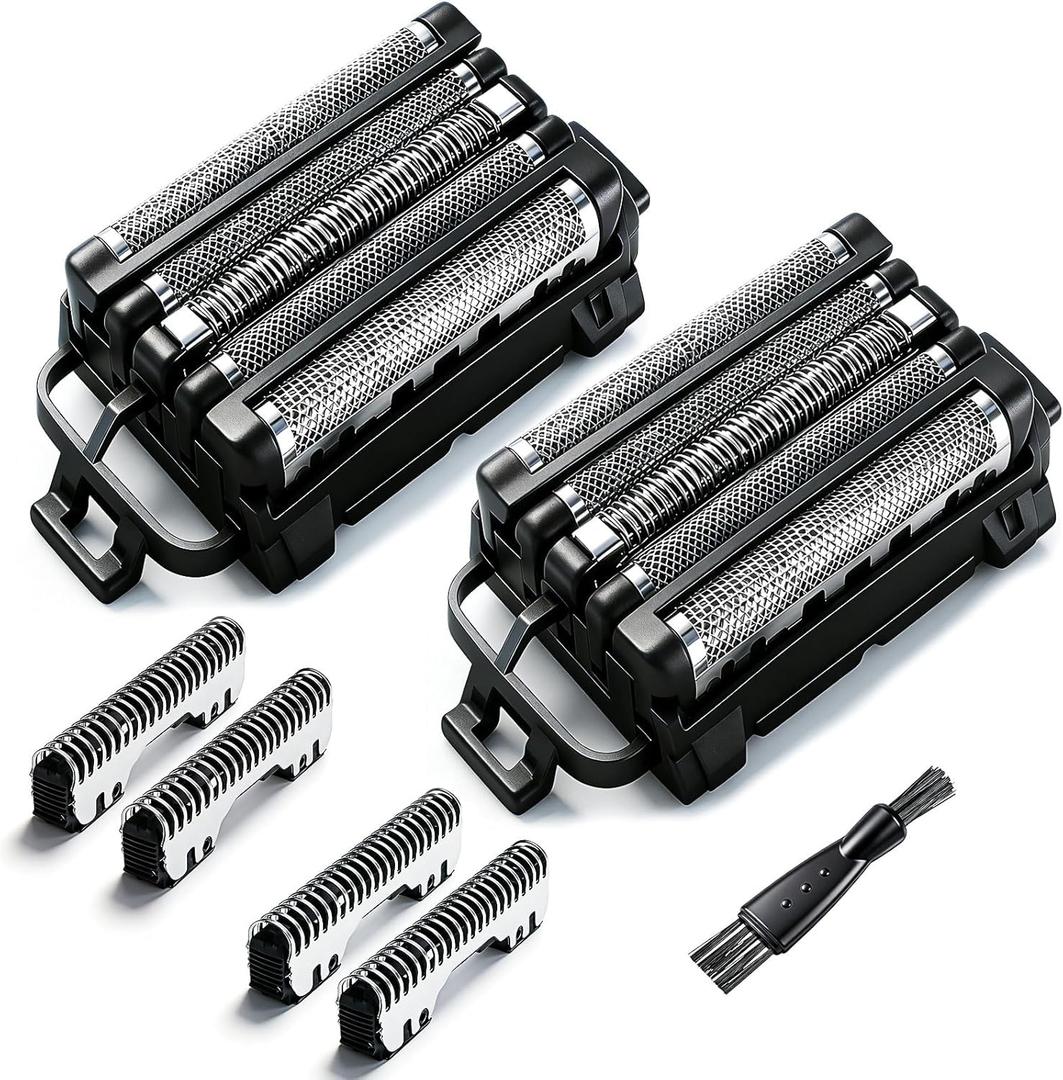 Replacement Blades and Foil for Panasonic ARC5 5-Blade for WES9032P ES9032 ES9034 ES9036 ES9038 Shavers Fits Models ES-LV61, ES-LV65, ES-LV67, ES-LV95, ES-LV97 (2 Pack)