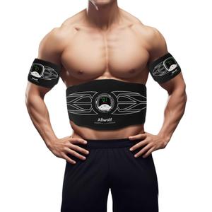 Ab Stimulator Muscle TonerAbs Muscle Stimulator Abdominal Toning Fitness Belt for Men and Women Black