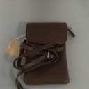 befen Genuine Leather Small Crossbody Bags for Women Cell Phone Bag Cross Body Purses,Silver Zipper