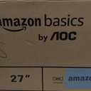Amazon Basics 27 in IPS Monitor, Full HD 1080P, 75 Hz, Adjustable Stand, HDMI, Display Port, VGA Input, Built-in Speakers, VESA Compatible, Black