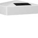 Classy Caps 5x5 White PVC Pyramid Solar Post Cap - High Performance, Energy Efficient, Outdoor Solar Lighting, Durable White PVC, Fits Standard 5x5 Posts