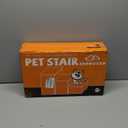 Dog Stairs with Furry Lids 18" H, 3-Step Wider Dog Steps with Storage for Small/Medium/Large Old Dogs Cats, Folding Sturdy Pet Stairs Climbing Bed Couch, Ramp for Car Hold Up to 200 lbs, Grey