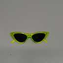 livho Retro Vintage Narrow Cat Eye Sunglasses for Women Clout Goggles Plastic Frame (Green)
