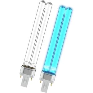 ANTOBLE 13 Watt UV Bulb for Pond Filter, 2 Pack UVC G23 Base Light Bulb Compatible with Jebao Sunsun Grech Vevor Pond Filter