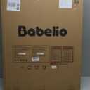 BABELIO 26-28.5 Inch Narrow Easy Install Baby Gate, Auto-Close Pet Gate for Small Stairs and Doorways, NO Drilling Pressure Mounted, NO Extensions, Black