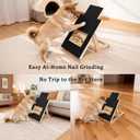 Dog Nail Scratch Board with Treat Drawer,Wooden Nail Filing Pad for Dogs - Adjustable Home Grooming Tool with Durable Self-Adhesive Sandpaper,Suitable for All Breeds