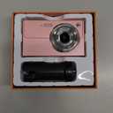 Digital Camera, 64MP 4K Camera for Kids with 2.8" IPS Screen, 64GB SD Card and 16X Digital Zoom Anti Shake, Point and Shoot Compact Camera, Compact Portable Small Gift for Boys Girls Students (Pink)