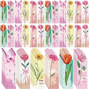 Gueevin 36 Set Mothers Day Pink Pencil Gifts Cute Mother's Day Pencils Set Mother's Days Wood Pencils Bulk Best Mom Gifts with Floral Card Mother Party Favors Birthday Gift