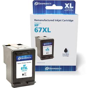 Dataproducts Brand Remanufactured Ink Cartridge Replacement for HP 67XL 3YM57AN | Black,3.25 x 2 x 4.25,DPC67XLB