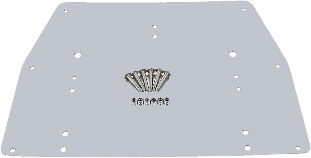 Tour Pack Pack Trunk Base Plate Inner Reinforcement Metal Plate Fits for Harley Davidson Touring Models FLT FLHT FLHTCU FLHRC Road King Street Glide Road Glide Electra Glide Ultra-Classic 1993-2013 (Silver#14-20)