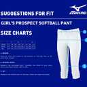 Mizuno Youth Girl's Prospect Softball Pant, L (Black)
