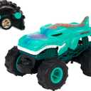Hot Wheels Monster Trucks Mega-Wrex Battery-Powered RC Truck with All-Terrain Tires