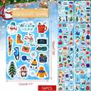 2 x 288 Pieces Winter Stickers Snowflake Holiday Party Sticker Hello Winter Sticker for Water Bottles Snowman Penguin Stickers for Envelopes Cards Crafts Scrapbooking School Classroom