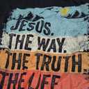 Jesus The Way Truth Life Women Men Kids Christian Worship T-Shirt, 2XLT