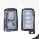 SUPALAND Key Fob Shell Case Replacement Fits for Toyota Avalon Camry Corolla RAV4 Highlander Sequoia 2011 2012 2013 2014 2015 2016 2017 2018 2019 Keyless Entry Remote Control 4 Button Case Cover