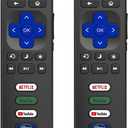 (Pack of 2) Replacement for Roku TV Remote Control, Compatible with TCL Roku/Hisense Roku/Onn Roku/Roku Built-in Smart TVs. (Not Compatible with Roku Sticks or Box) (Blue)