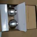 BESTTEN [2 Pack] Entry Door Knob with Lock, Keyed Different Door Lock for Exterior Door and Front Door, Standard Ball, Satin Nickel