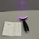 7 Color Neck Face Massager - Facial Massager Tool for Skin Care at Home, Vibrating Face Massager with Thermals, Galvanic Machines Black