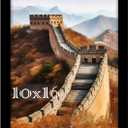 Picrit 10x16 Frame, Photo Frame for Wall Mounting Display, Black