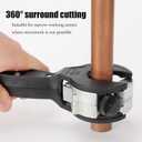 Ratcheting Tubing Cutter, Tubing Cutter 1/4" To 7/8", 2 in 1 Close Quarters Tube Compact Cutter, Ratcheting Pvc Cutter for Cutting Pvc, Ppr, And Plastic Hoses, Ratcheting Tube Cutter (1/4" to 7/8")