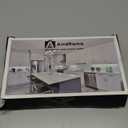 Asidrama 10 Pack 5 Inch(128mm) Brushed Brass Kitchen Cabinet Handles, Gold Cabinet Pulls Kitchen Cabinet Hardware for Cupboard Drawer Pulls (5" Hole Center)