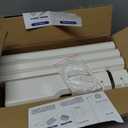 4" 7.5Ft Mini Split Line Set Cover, Plastic Line Kit for Outside Units, Mini Split Air Conditioner, Central AC and Heat Pump