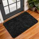 Ophanie Small Black Entryway Throw Rugs for Bedroom, 2x3 Mini Area Rug, Affordable Non Slip Fluffy Carpet, Fuzzy Soft Living Room Rugs, Home Decor Aesthetic, Nursery