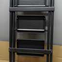 3-Step Ladder, Folding Step Stool for Kitchen/Closet/Garage, Sturdy & Lightweight Aluminum Handy Ladder, 200 lbs Capacity, Anti-Slip Pedals, Compact & Portable for Home DIY & Everyday Tasks