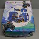 UFNDC 5PCS Kids Suitcase Set for Boys, Car Rolling Luggage with Wheels, Travel Carry on for Children Toddler Elementary