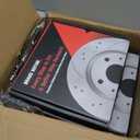 Rear Brake Pads and Rotors Kit Compatible with 2011-2020 Jeep Grand Cherokee, 2011-2020 Dodge Durango|Rear Brake Rotors and Pads Kit; Anti-Rust Geomet Coated| 53061 & D1498-8698 | 329.9mm(13in)