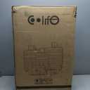 Coolife Suitcase Set 3 Piece Luggage Set Carry On Hardside Luggage with TSA Lock Spinner Wheels (Black, 5 piece set)