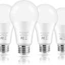 LED Light Bulbs, 100 Watt Equivalent A19 LED Bulbs, 13W 2700K Warm White 1500 Lumens Non-Dimmable Bright E26 Edison Medium Screw Bulbs for Home Bedroom Kitchen Living Room Office Lamp, 4-Pack