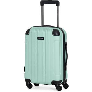 Kenneth Cole REACTION Out of Bounds Lightweight Hardshell 4-Wheel Spinner Luggage, Mint Blue, 20-Inch Carry On