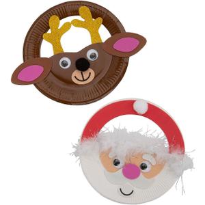 Christmas Character Plate Door Hanger Craft Kit, Makes 12