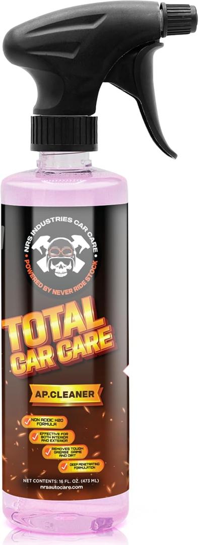 16oz All Purpose Car Cleaning Spray |Interior & Exterior Cleaning | Leather Plastic Upholstery & More | No Residue Finish | Car & Truck Detailing Cleaner