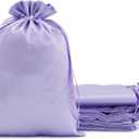 Purple Satin Cloth Gift Bags, 30Pcs 6x9 with Drawstring, For Wedding, Birthday, Mother's Day Party, or Slumber Party, Sleep Eye Masks, Makeup Brush, Lotions, Candles, Small Business